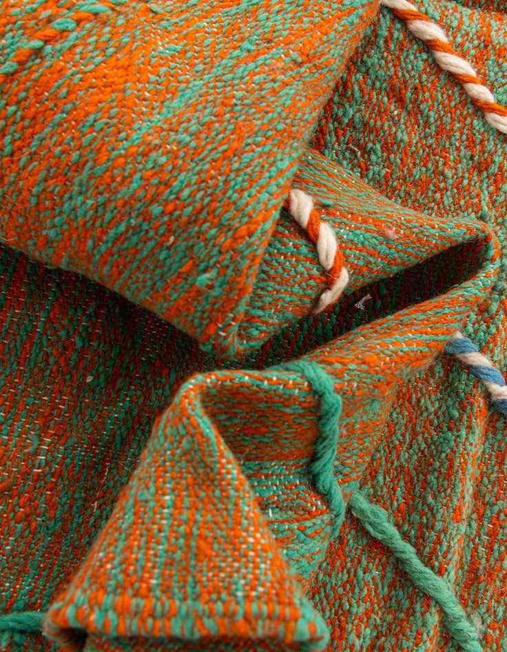 Detail image of 6' 5 x 10' 7  Hand Knotted Moroccan Wool Rug