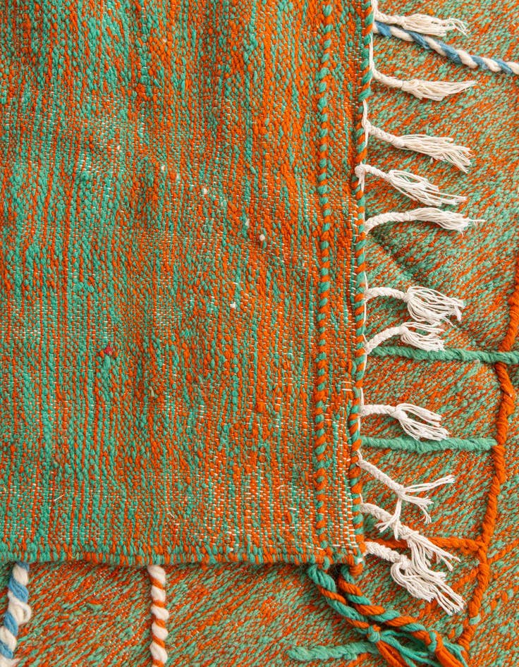 Detail image of 6' 5 x 10' 7  Hand Knotted Moroccan Wool Rug