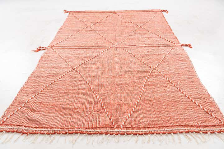 6' 3 x 10' 6 Hand Knotted Moroccan Wool Rug
