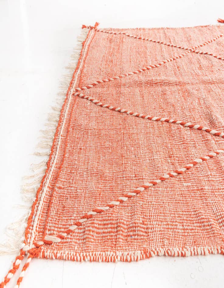 Detail image of 6' 3 x 10' 6 Hand Knotted Moroccan Wool Rug