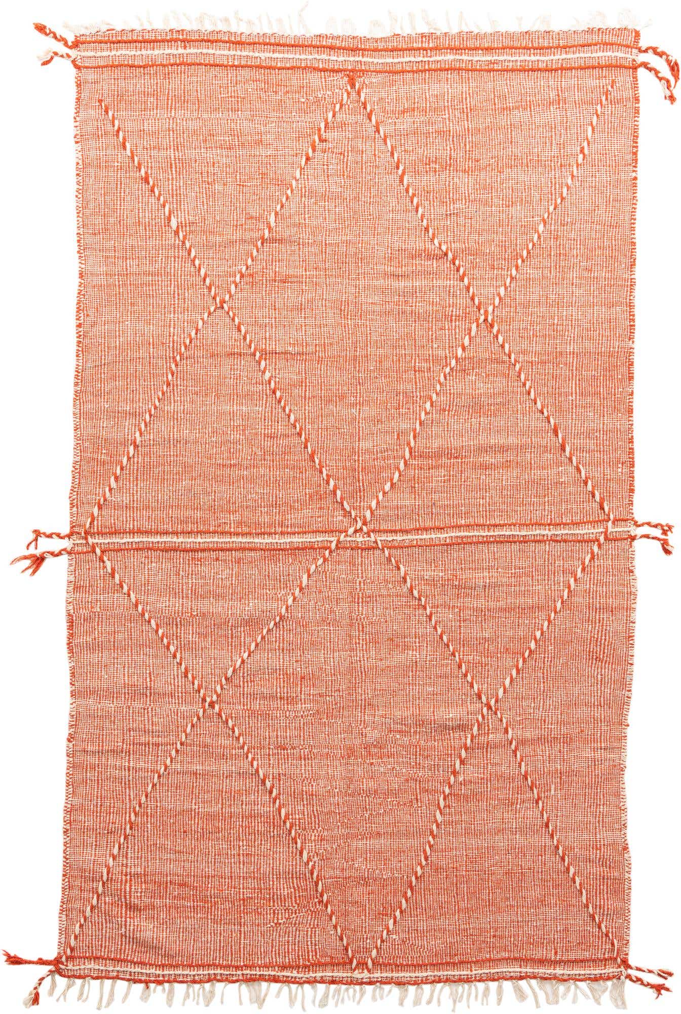 6' 3 x 10' 6 Hand Knotted Moroccan Wool Rug