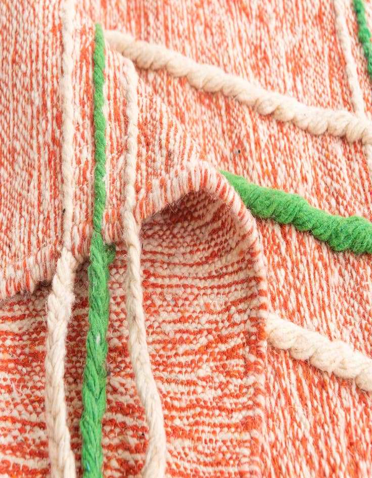 Detail image of 7' x 9' 9  Hand Knotted Moroccan Wool Rug