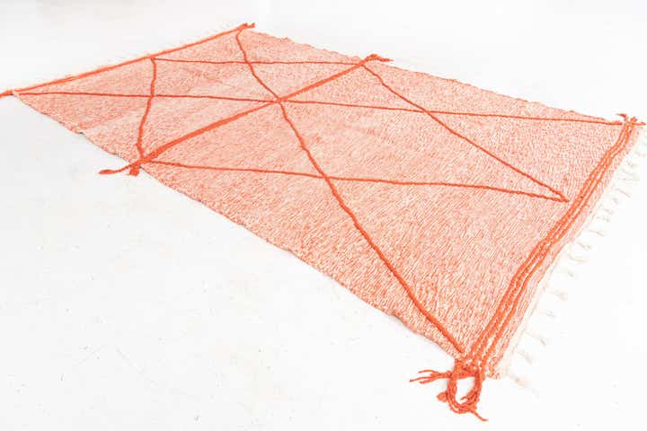 6' 6 x 10' 5 Hand Knotted Moroccan Wool Rug