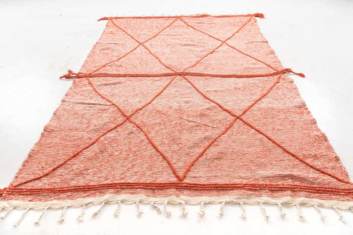 6' 6 x 10' 5 Hand Knotted Moroccan Wool Rug