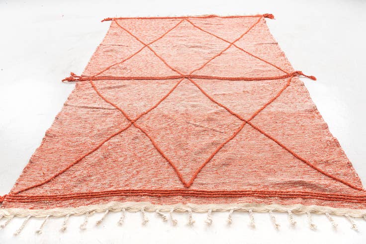Detail image of 6' 6 x 10' 5 Hand Knotted Moroccan Wool Rug