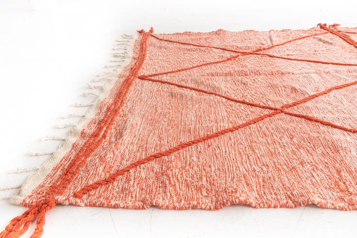 Detail image of 6' 6 x 10' 5 Hand Knotted Moroccan Wool Rug