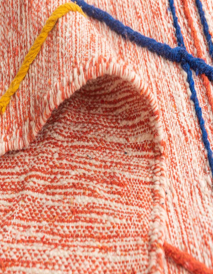 Detail image of 6' 5 x 9' 8  Hand Knotted Moroccan Wool Rug