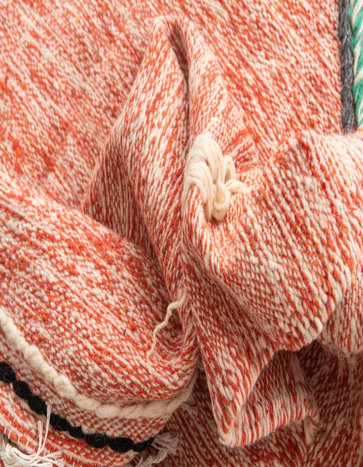 Detail image of 6' 7 x 10' 4  Hand Knotted Moroccan Wool Rug