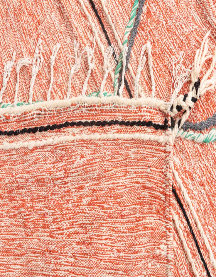 Detail image of 6' 7 x 10' 4  Hand Knotted Moroccan Wool Rug