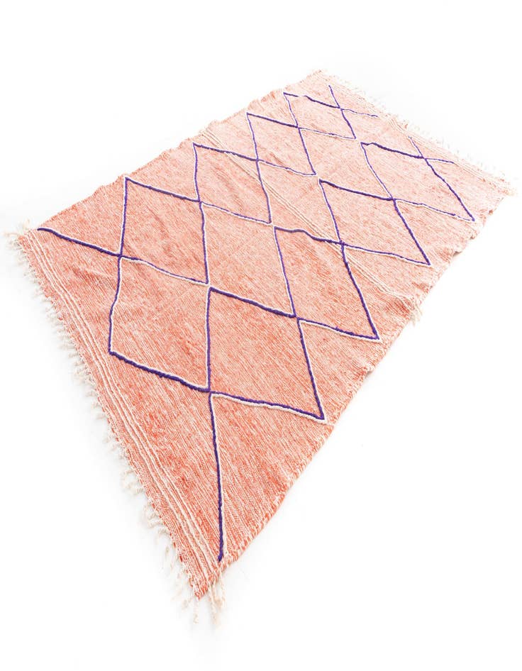 Detail image of 6' 8 x 9' 9  Hand Knotted Moroccan Wool Rug