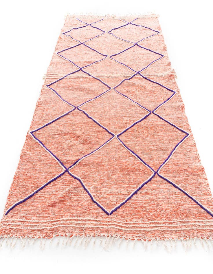 Detail image of 6' 8 x 9' 9  Hand Knotted Moroccan Wool Rug