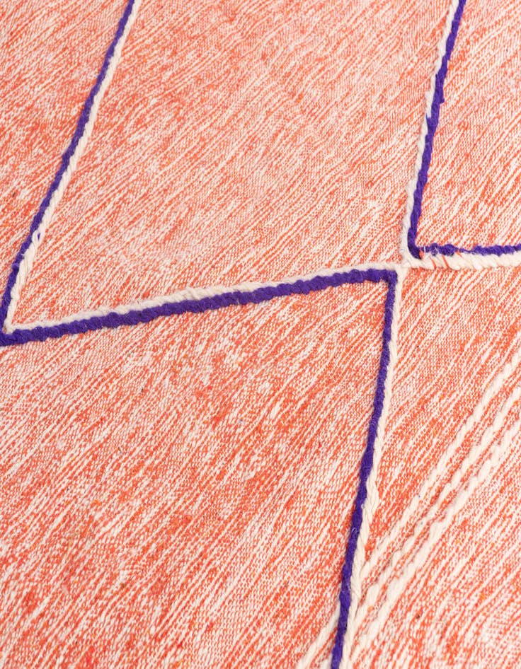 Detail image of 6' 8 x 9' 9  Hand Knotted Moroccan Wool Rug