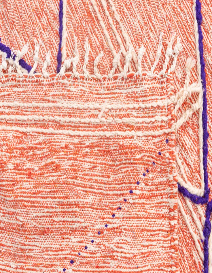 Detail image of 6' 8 x 9' 9  Hand Knotted Moroccan Wool Rug