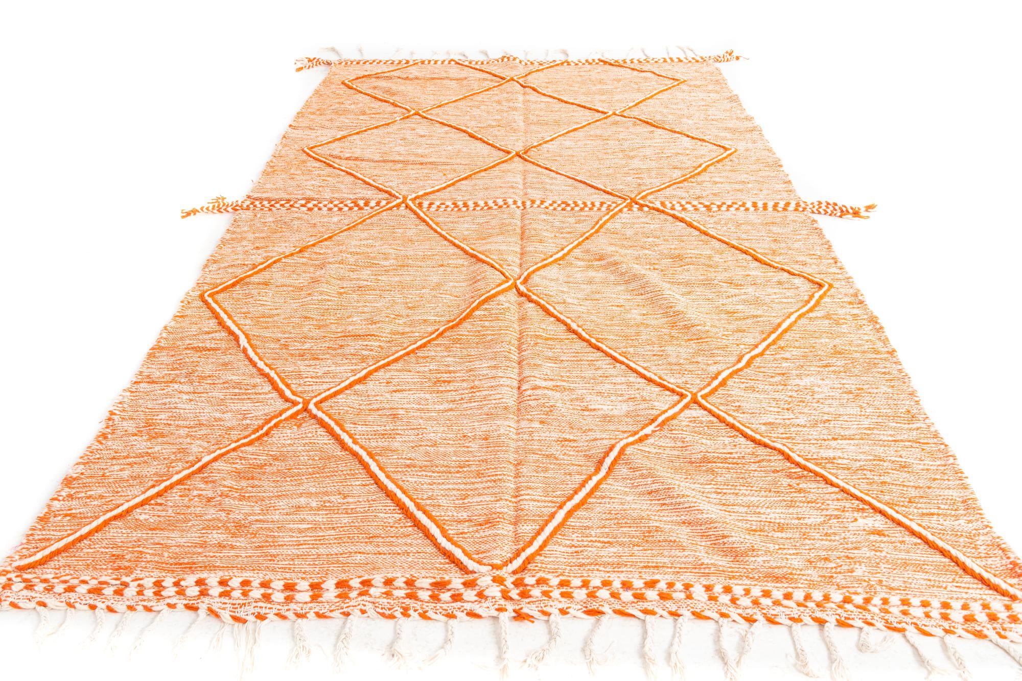6' 5 x 10' 7 Hand Knotted Moroccan Wool Rug