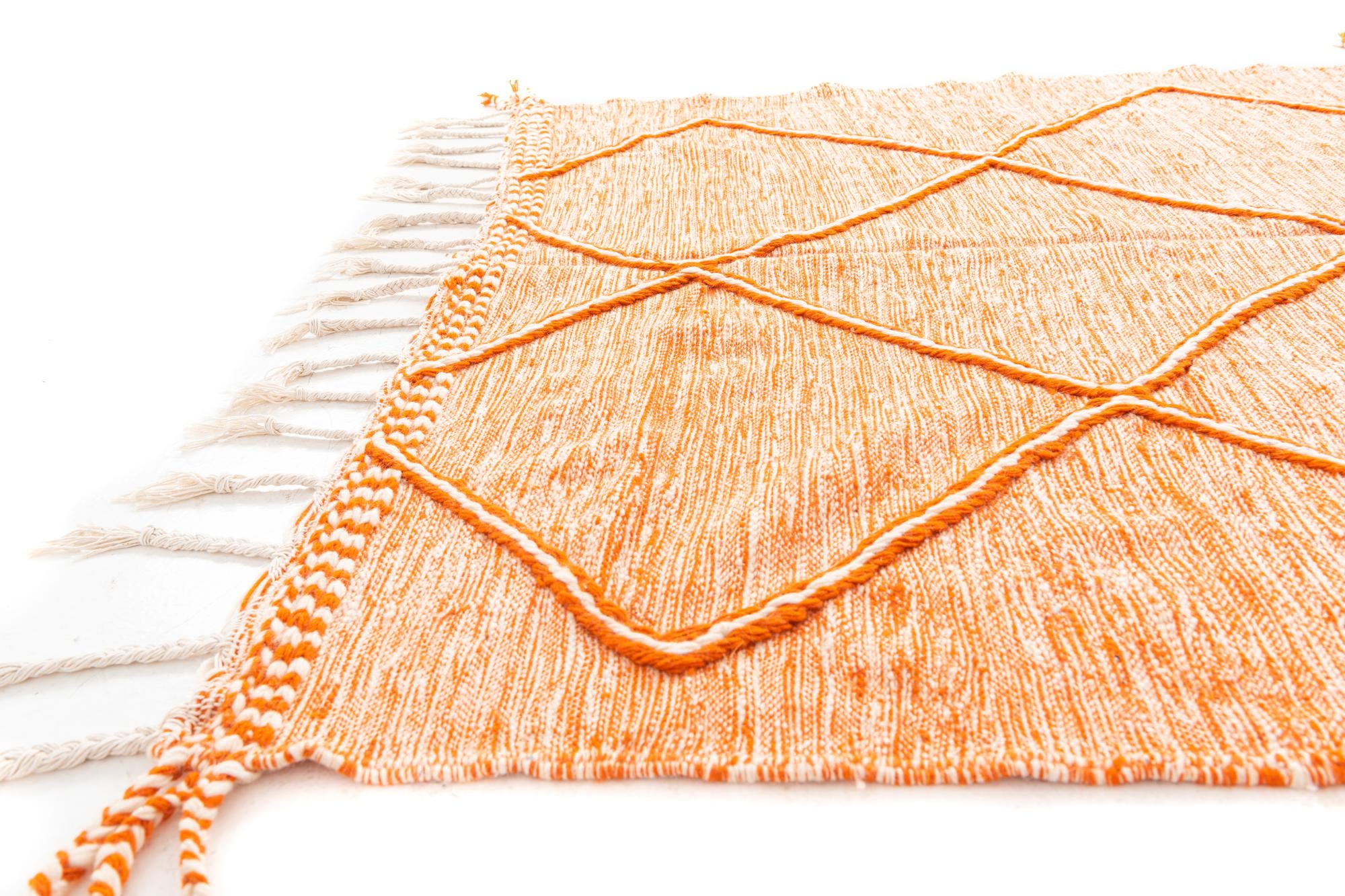 6' 5 x 10' 7 Hand Knotted Moroccan Wool Rug