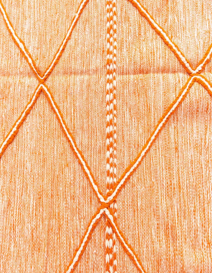 Detail image of 6' 5 x 10' 7  Hand Knotted Moroccan Wool Rug