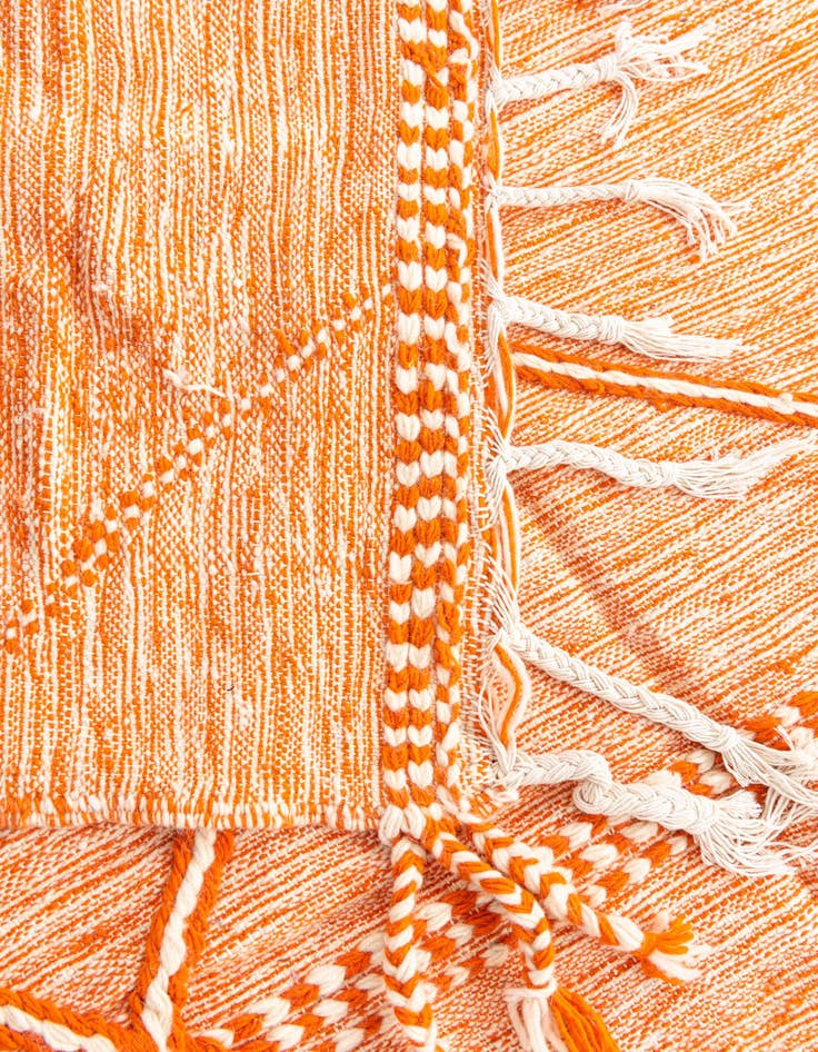 Detail image of 6' 5 x 10' 7  Hand Knotted Moroccan Wool Rug