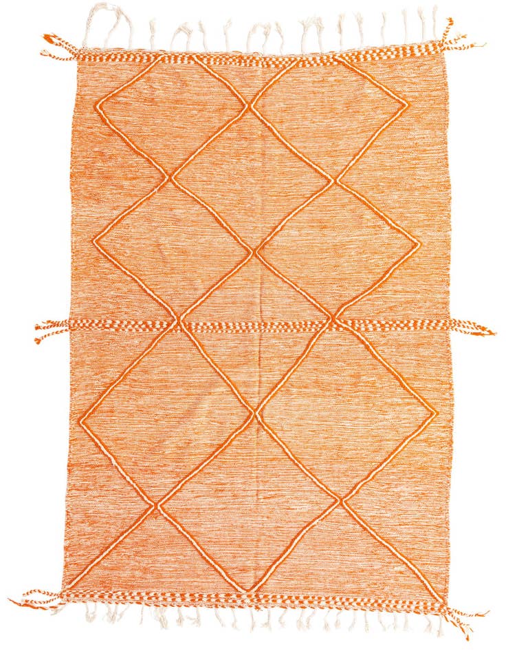 Detail image of 6' 5 x 10' 7 Hand Knotted Moroccan Wool Rug