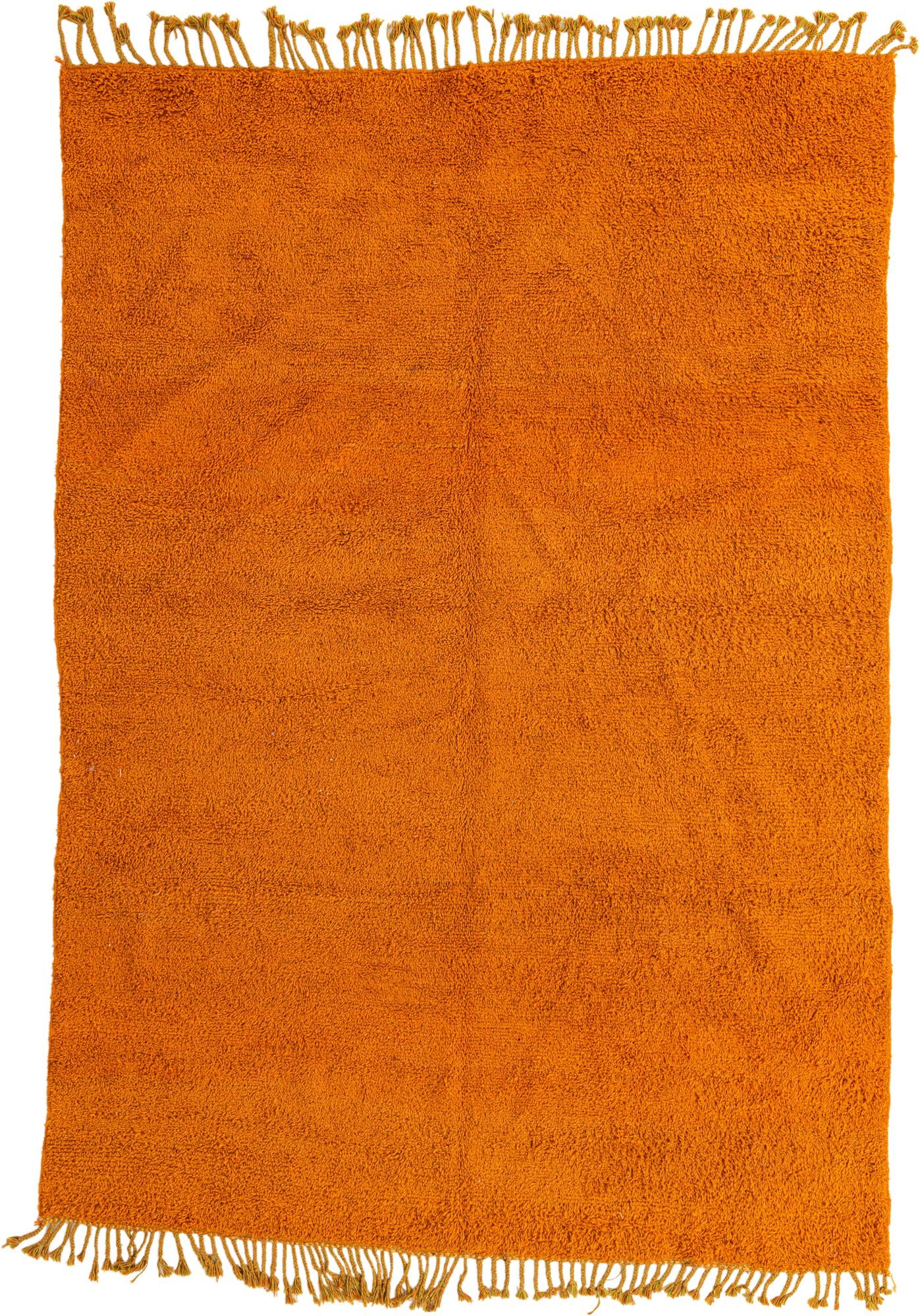 6' 9 x 9' 8 Hand Knotted Moroccan Wool Rug