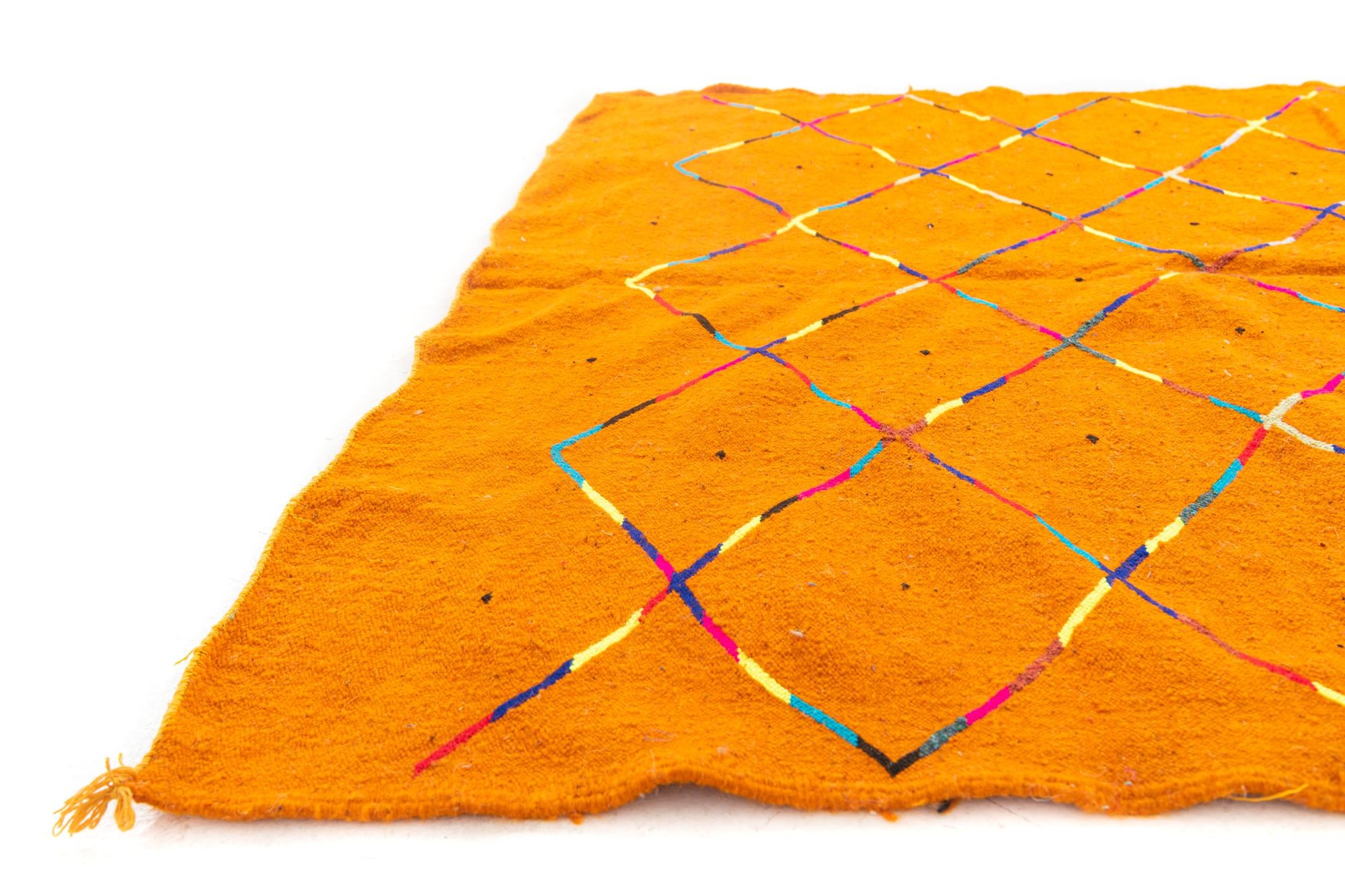 5' x 7' 8 Hand Knotted Moroccan Wool Rug