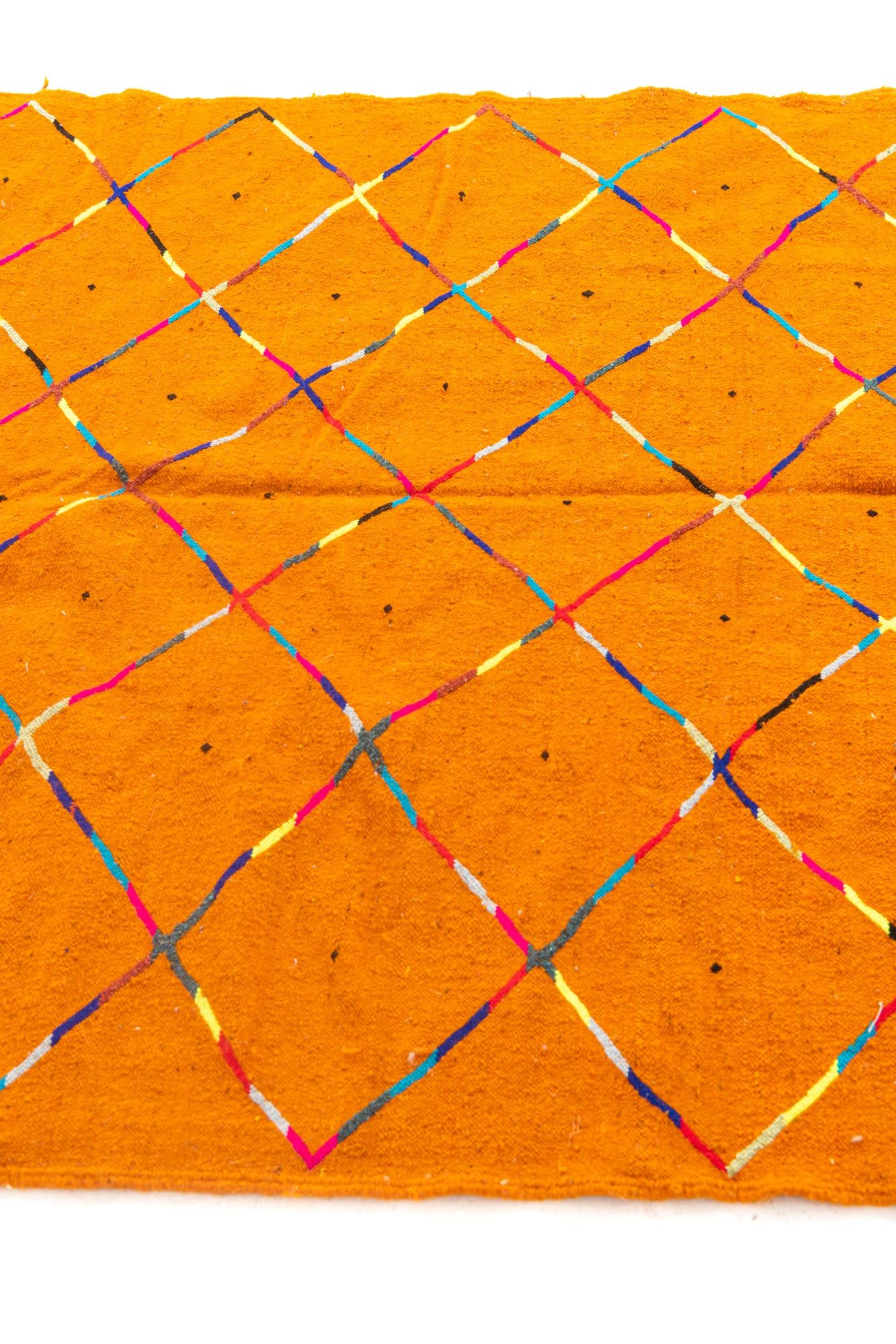 5' x 7' 8 Hand Knotted Moroccan Wool Rug