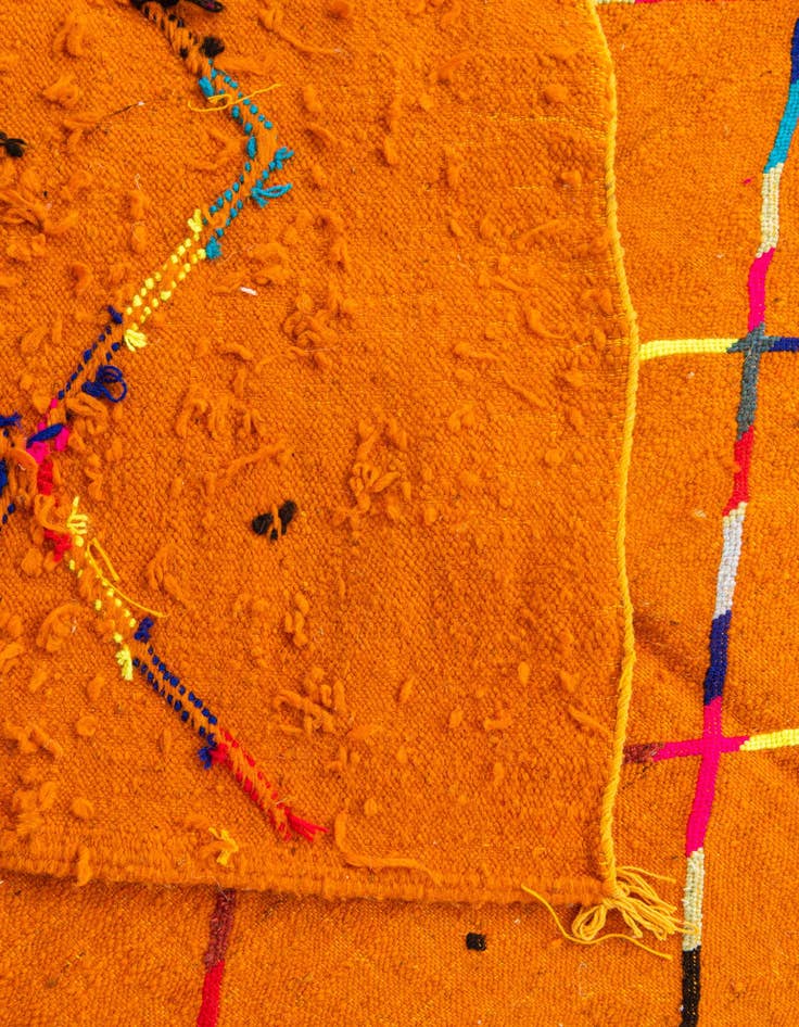 Detail image of 5' x 7' 8  Hand Knotted Moroccan Wool Rug