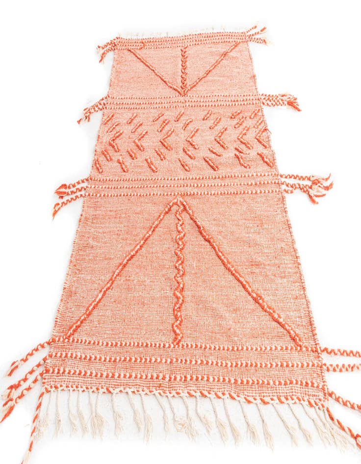 Detail image of 4' 10 x 8' 2  Hand Knotted Moroccan Wool Rug