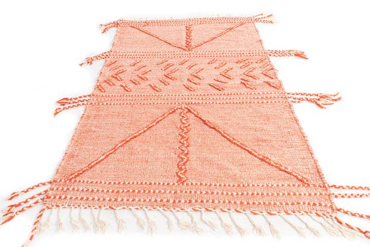 4' 10 x 8' 2 Hand Knotted Moroccan Wool Rug