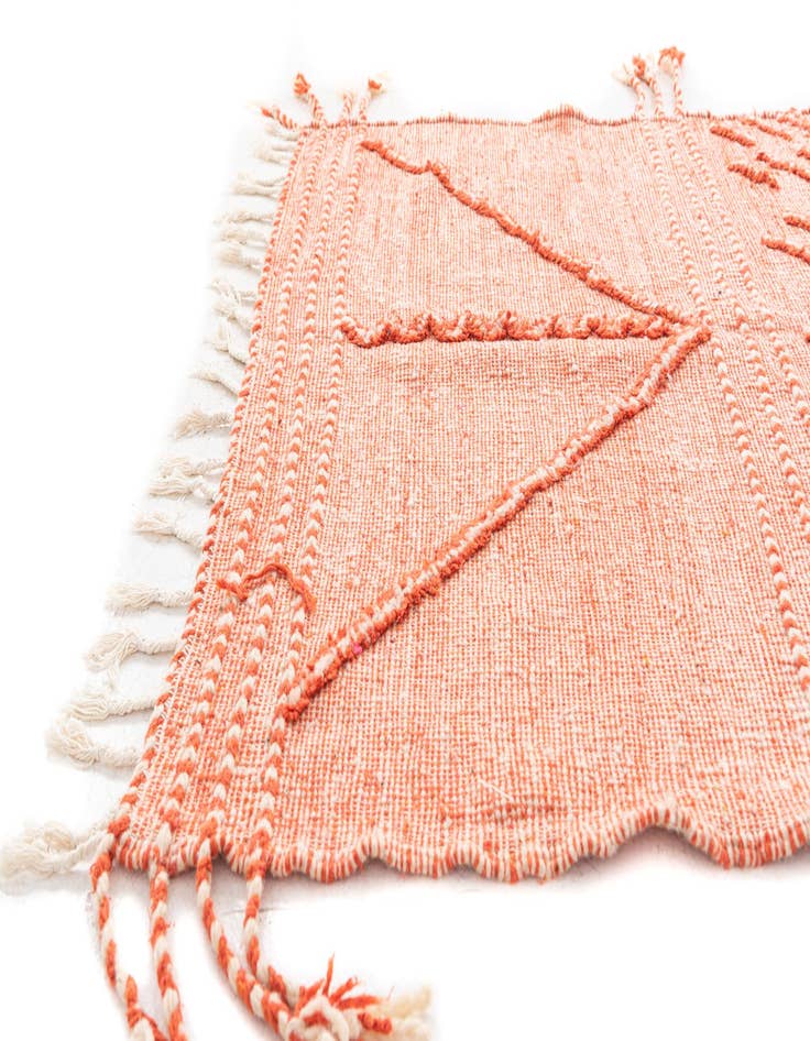 Detail image of 4' 10 x 8' 2  Hand Knotted Moroccan Wool Rug