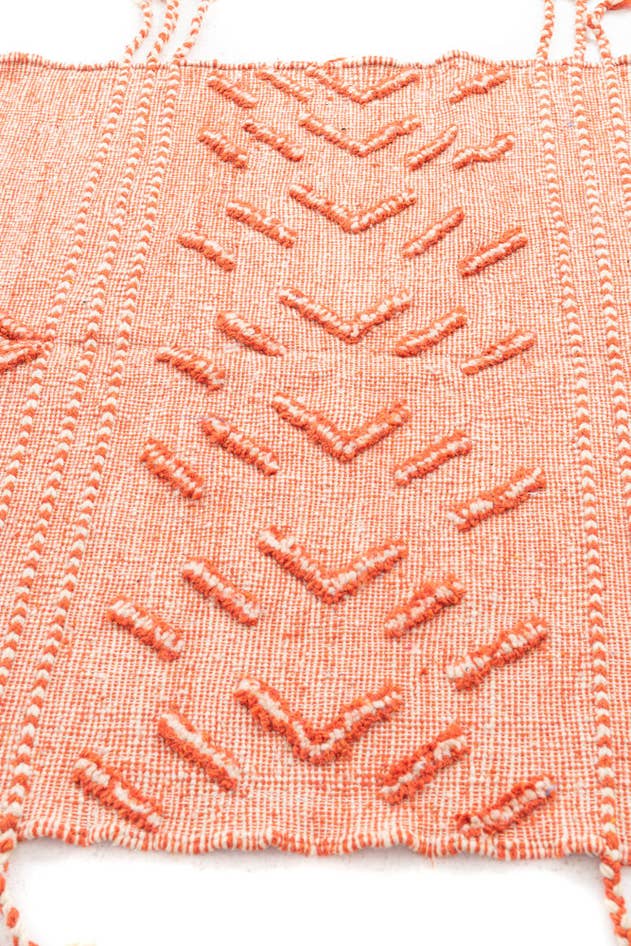 Detail image of 4' 10 x 8' 2 Hand Knotted Moroccan Wool Rug