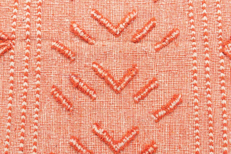 Detail image of 4' 10 x 8' 2 Hand Knotted Moroccan Wool Rug
