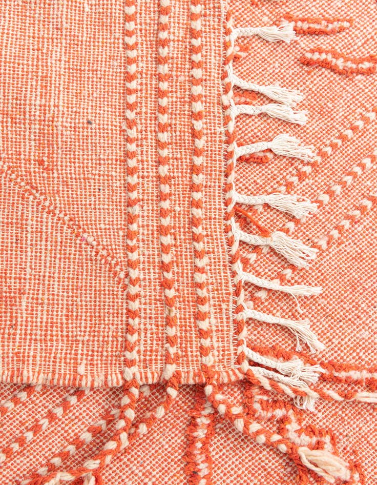 Detail image of 4' 10 x 8' 2  Hand Knotted Moroccan Wool Rug