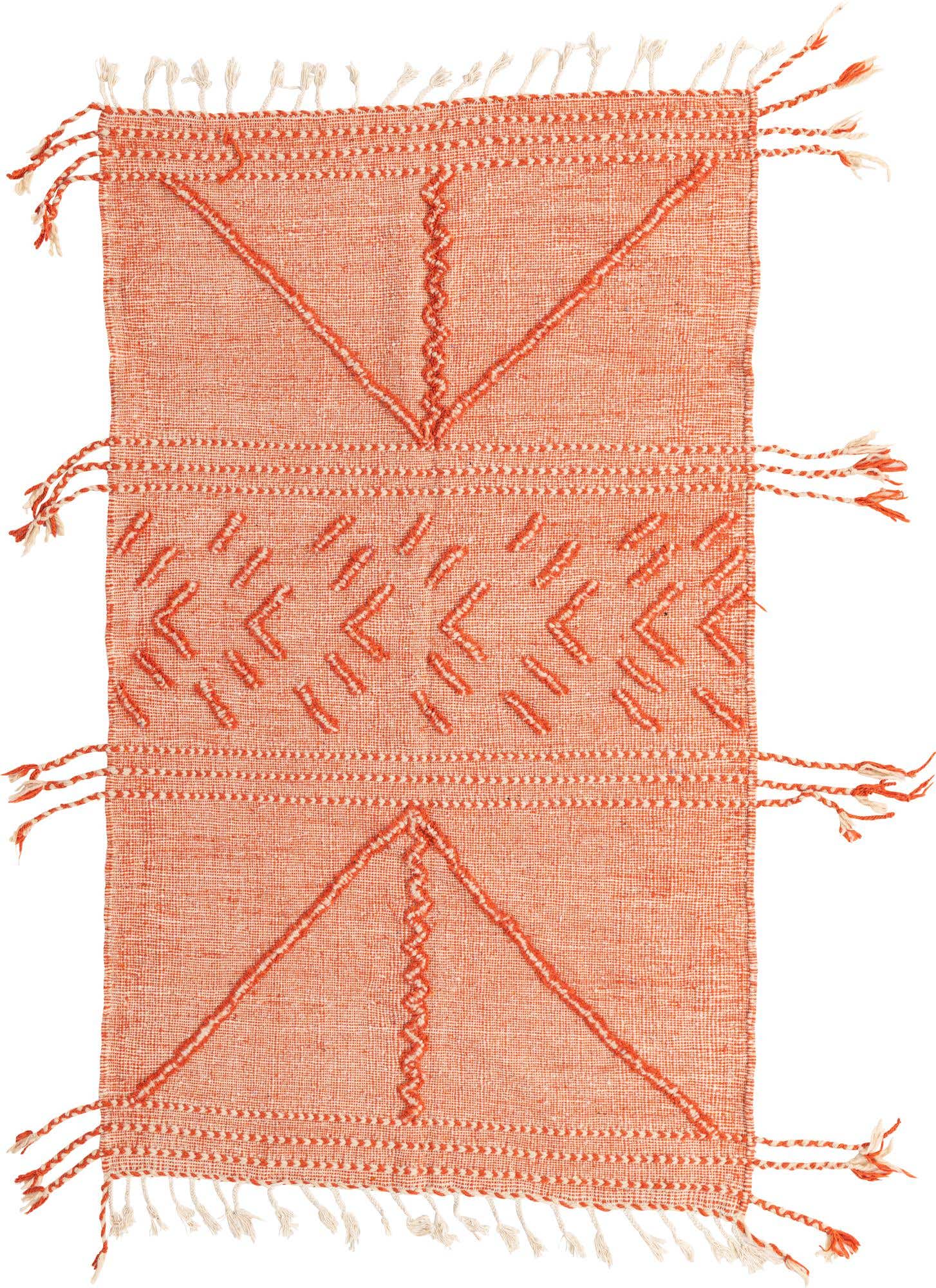 4' 10 x 8' 2 Hand Knotted Moroccan Wool Rug