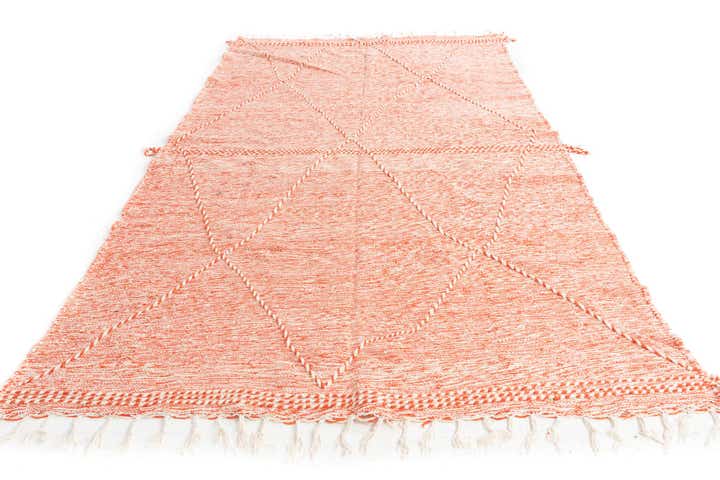 6' 6 x 11' 2 Hand Knotted Moroccan Wool Rug