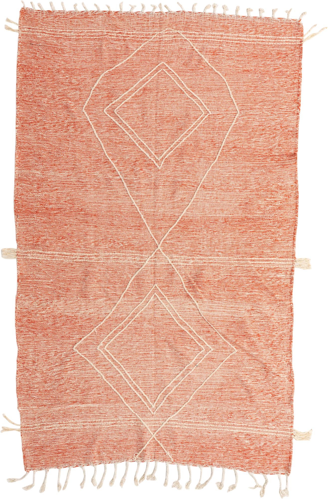 6' 3 x 10' Hand Knotted Moroccan Wool Rug