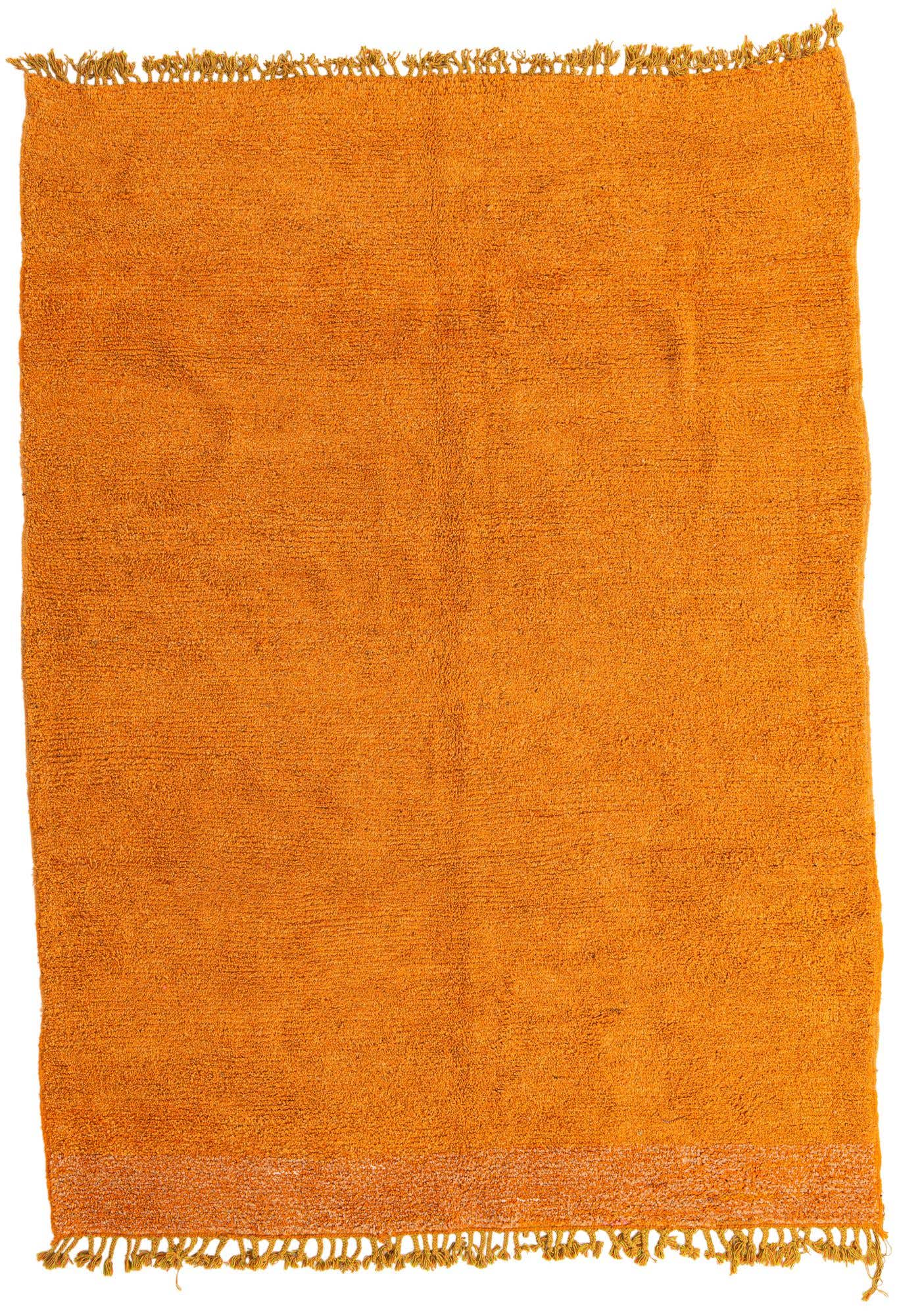 7' x 9' 6 Hand Knotted Moroccan Wool Rug