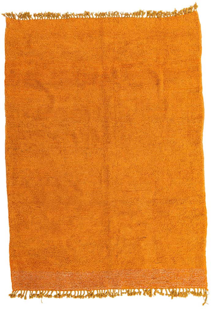 7' x 9' 6 Hand Knotted Moroccan Wool Rug