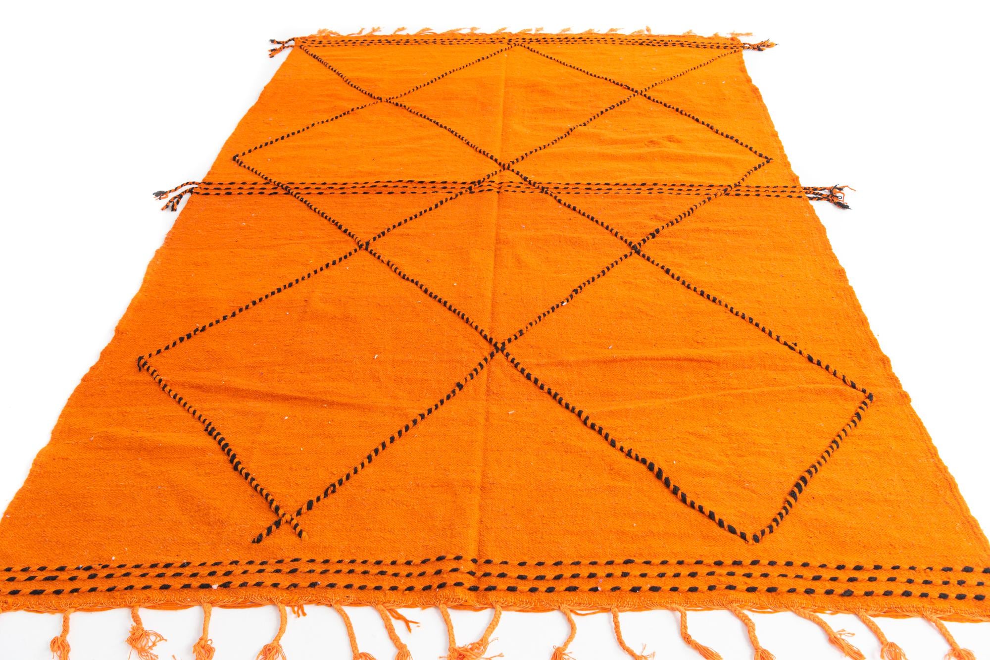 6' 5 x 9' 9 Hand Knotted Moroccan Wool Rug