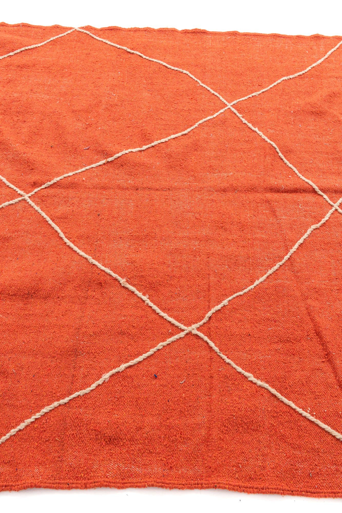 6' 5 x 10' 8 Hand Knotted Moroccan Wool Rug