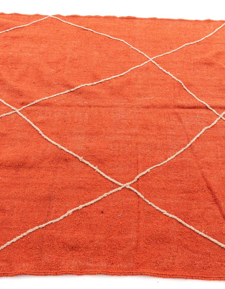 Detail image of 6' 5 x 10' 8  Hand Knotted Moroccan Wool Rug