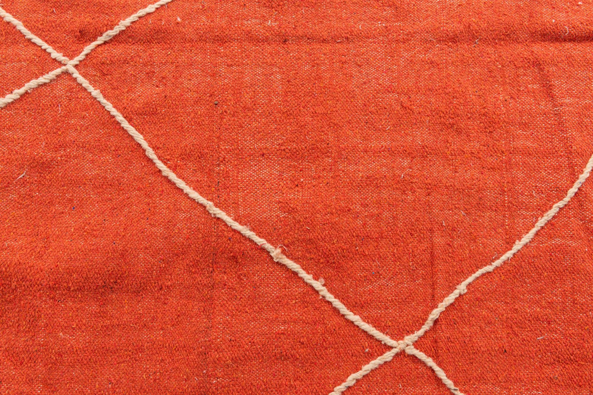 6' 5 x 10' 8 Hand Knotted Moroccan Wool Rug