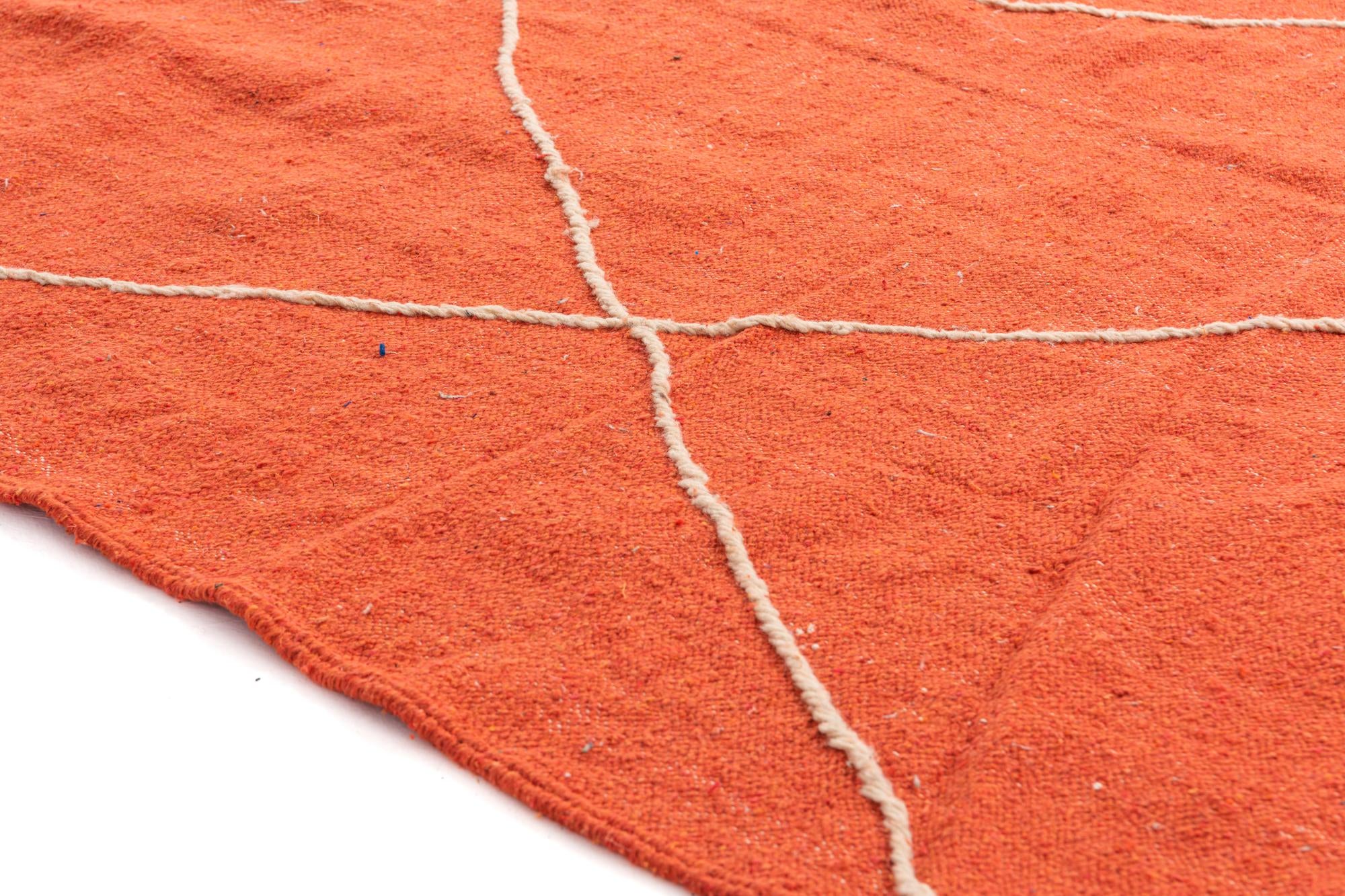 6' 5 x 10' 8 Hand Knotted Moroccan Wool Rug