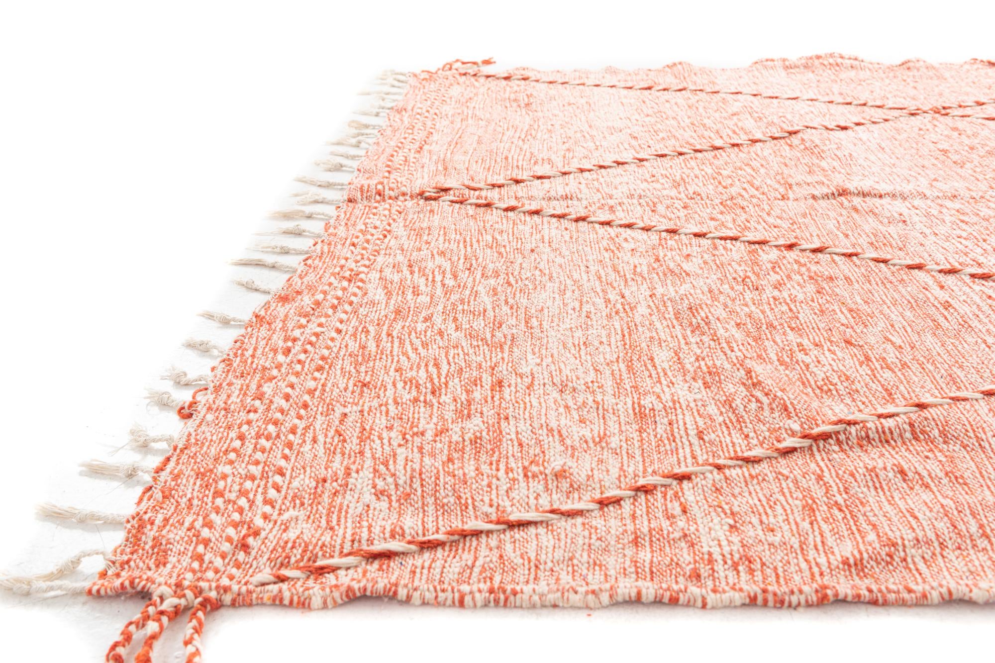 6' 9 x 10' Hand Knotted Moroccan Wool Rug