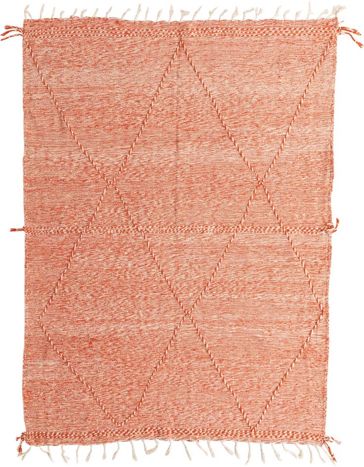 Detail image of 6' 9 x 10' Hand Knotted Moroccan Wool Rug