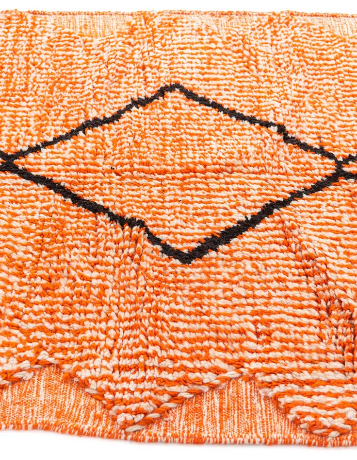 Detail image of 4' 3 x 6' 6 Hand Knotted Moroccan Wool Rug