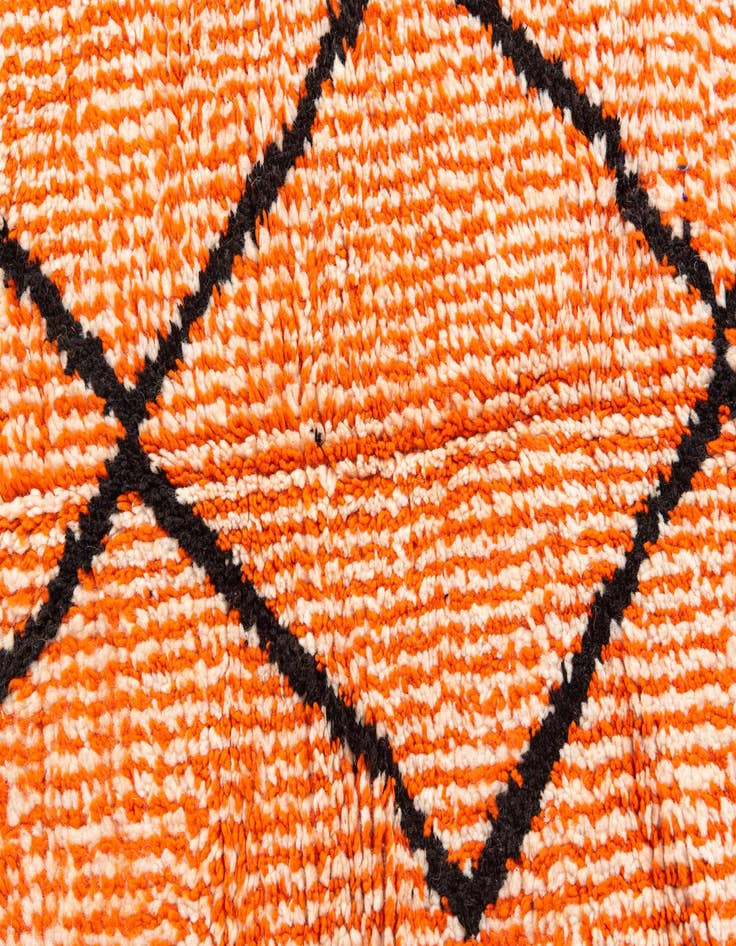 Detail image of 4' 3 x 6' 6 Hand Knotted Moroccan Wool Rug