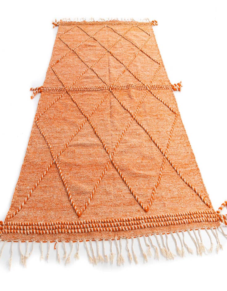 Detail image of 6' 6 x 9' 10  Hand Knotted Moroccan Wool Rug