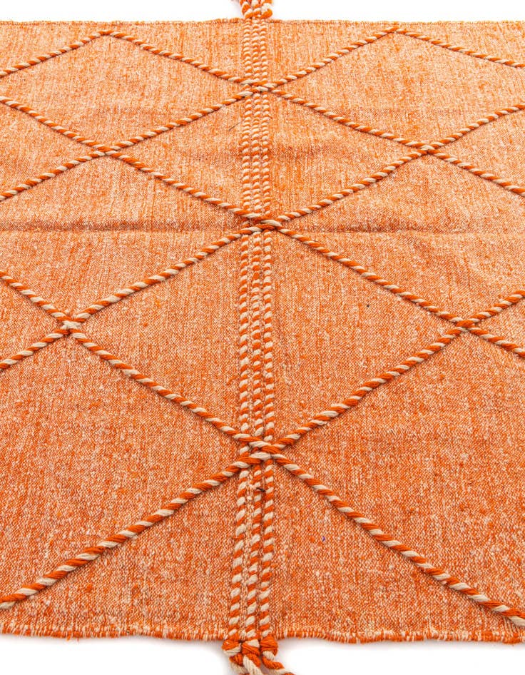 Detail image of 6' 6 x 9' 10  Hand Knotted Moroccan Wool Rug