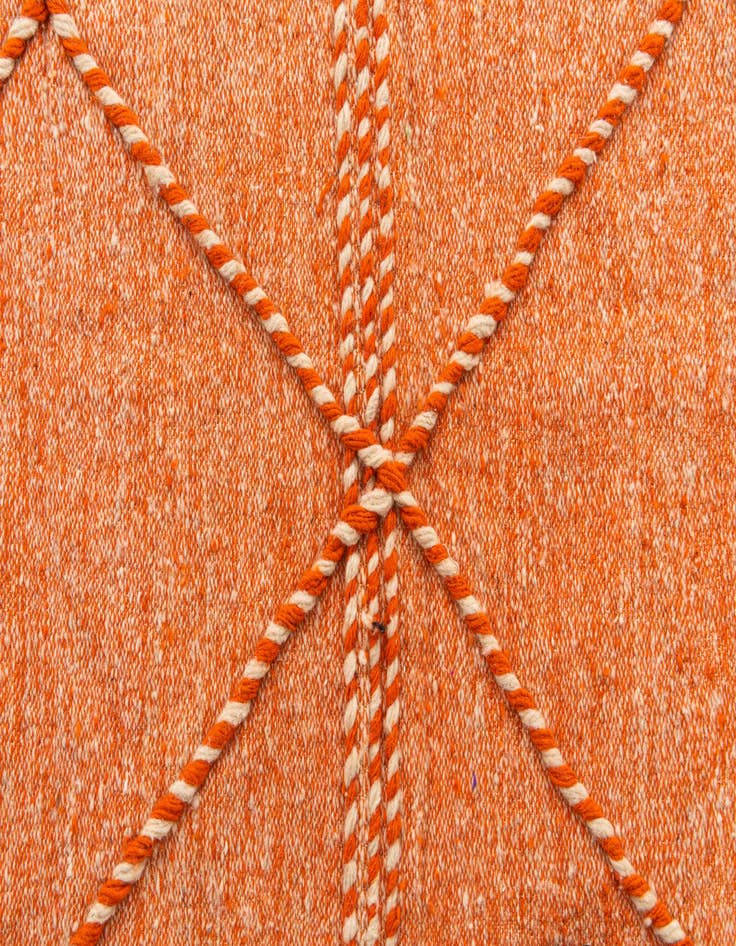 Detail image of 6' 6 x 9' 10  Hand Knotted Moroccan Wool Rug