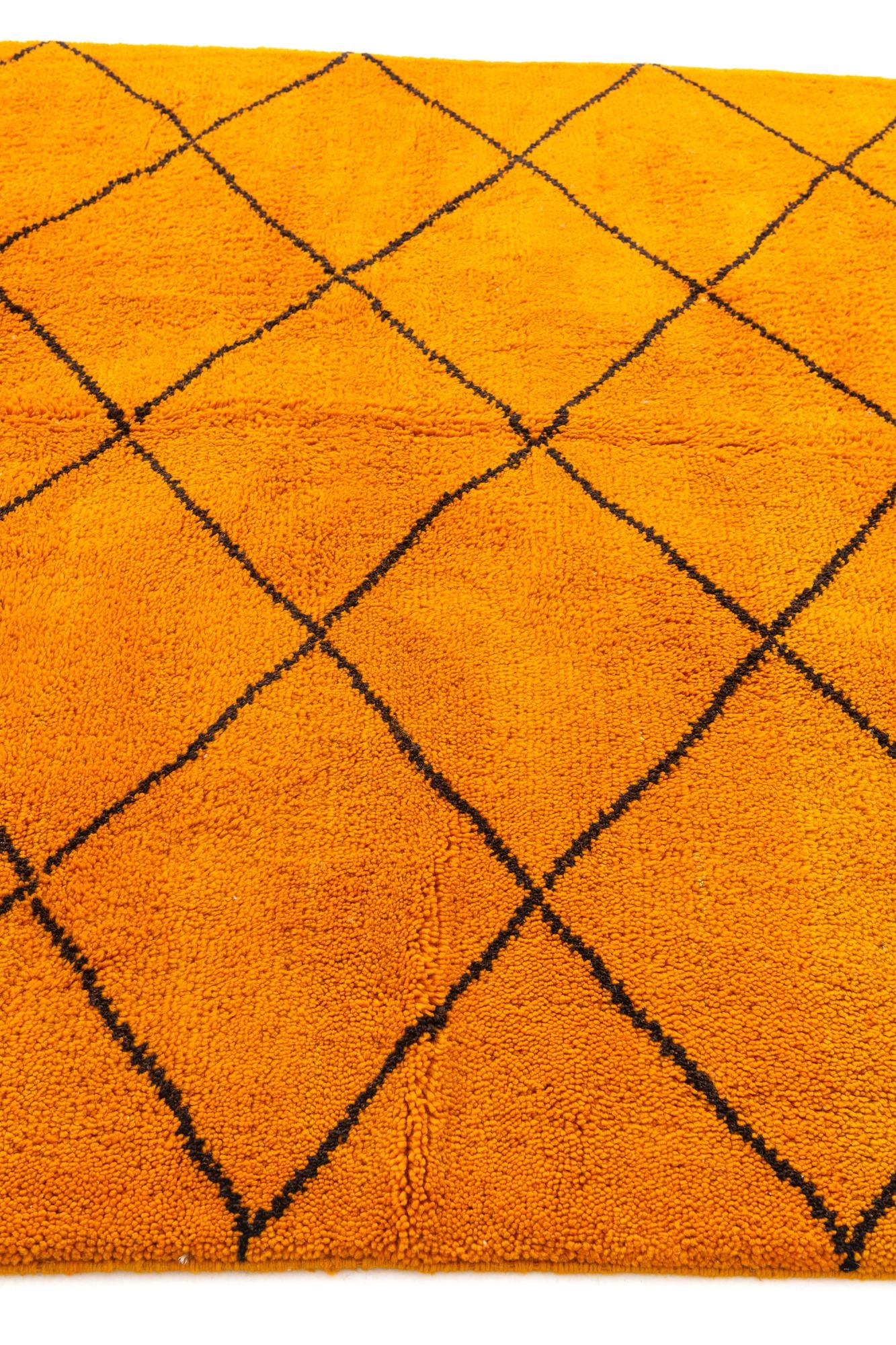 7' x 9' 7 Hand Knotted Moroccan Wool Rug